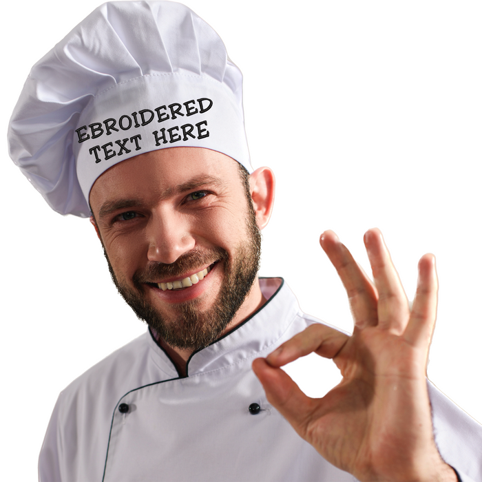 Personalized embroidered Chef Hat Custom Name